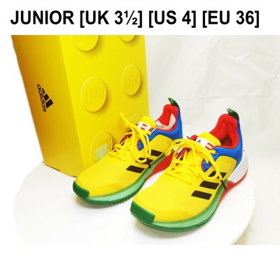 Authentic Adidas x LEGO Sport J Yellow Running Junior Trainers UK 3.5 US 4 EU 36 | eBay