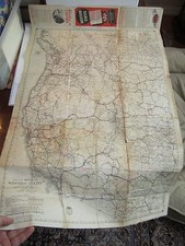 1937 MAP OF THE WESTERN STATES OF AMERICA - AAA - 24" X 38" - TUB BB-3