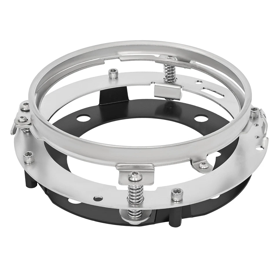 Комплект черного стального обтекателя крепление фары для Harley Dyna Low Rider Super Glide - Изображение 3 из 4