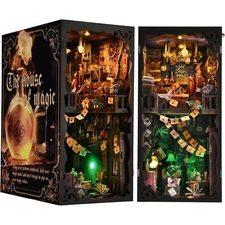 Book Nook Kit - Create Your Magical Miniature World with DIY 3D Wooden Puzzle