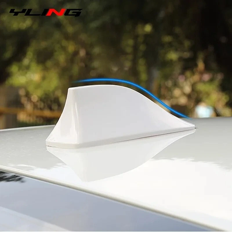 Shark Fin Antenna Cover For Car Car Top Roof Aerial Base Am/fm Radio Signal Base - Image 2 of 4