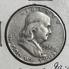 1952-D 50C Franklin Half Dollar