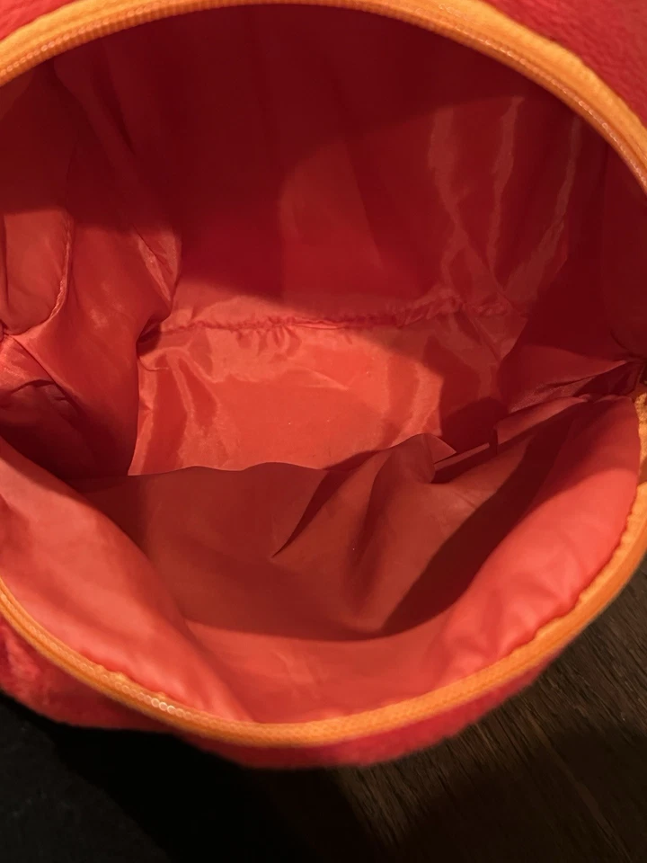 Mochila de pelúcia Sesame Street Elmo carrinho feliz sobre rodas animal aventura pequena - Imagem 4 de 4