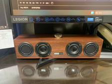 Enceinte Bluetooth Lenovo Rétro Bois USB PC TV Smartphone Basses Puissantes