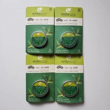 4 Enviroscent Vent Clip Refills Sea Salt & Aloe Scent Healthier To Breathe Safer