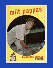 1959 Topps Set-Break #391 Milt Pappas EX-EXMINT *GMCARDS*