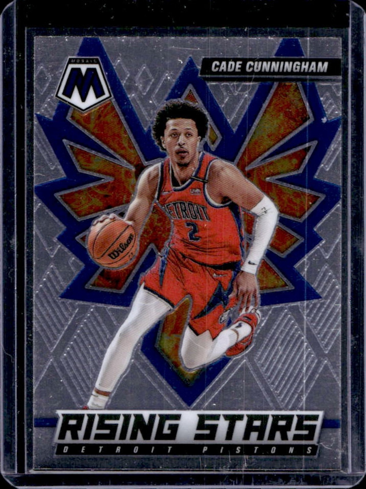 2021-22 Mosaic Cade Cunningham Rising Stars Rookie RC #2 Pistons