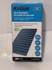 Kraus Self-Draining Silicone Drying Mat Cyan Blue 14-3/4" x 8-1/8" x 1/2"   — photo 4