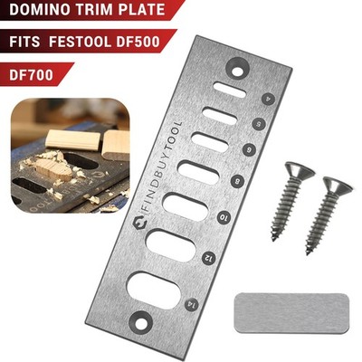 FBT Domino Tenon Trimming Plate Compatible with 4 -14mm Domino Joints Guide Tool