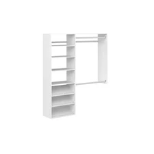 Premium 36 In. W 60 In. W White Wood Closet System