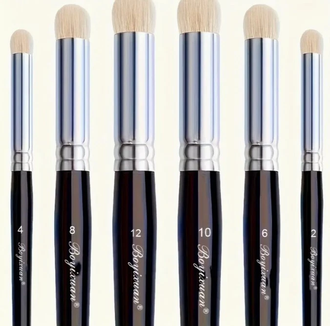 maquettes acc. 1/35. 1/48. 1/72 lots 6 pinceaux pour dry brush - Photo 2/3