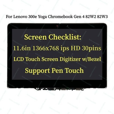 HD for Lenovo Yoga 300e Gen4 82W2000AUS HD IPS Lcd Display Touch Screen Assembly