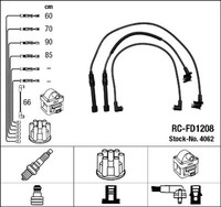NGK ZüNdleitungssatz 4062 FüR GFR Ford Scorpio GGR GNR Transit Bus 2 Turnier EAL