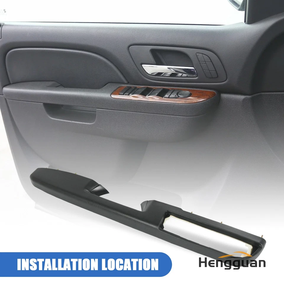 Door Armrest Repair Black 80994 Front Driver Side for 2010-2014 Tahoe Silverado Foto 2 de 4