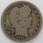 1911 D Barber Quarter