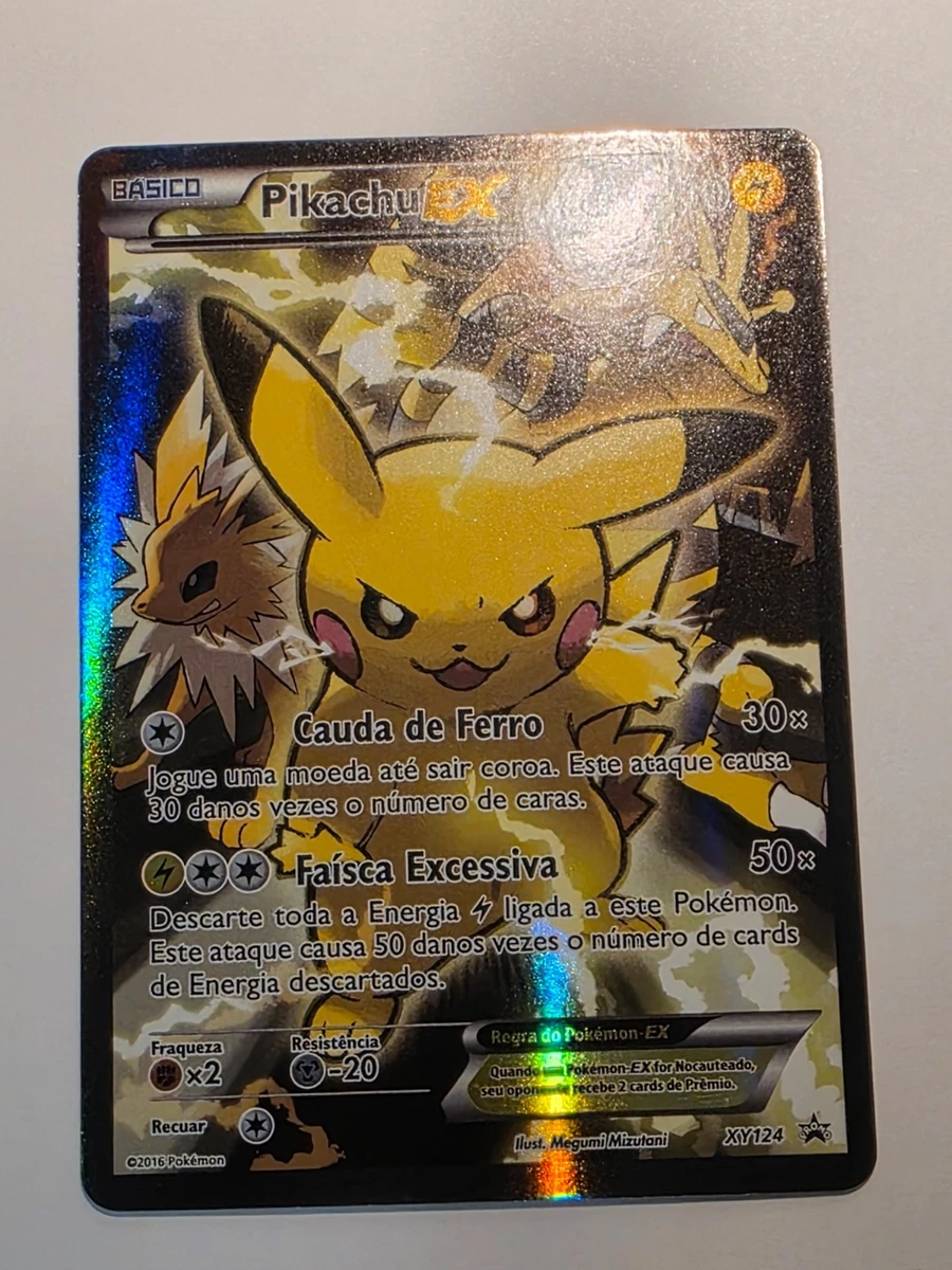 皮卡丘口袋妖怪TCG 个人收藏品卡牌游戏卡葡萄牙语| eBay