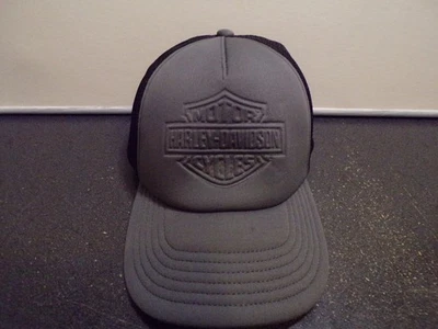 Harley-Davidson Motorcycles Snapback Mütze Verstellbar Mesh Back Cap Grau Schwarz - Bild 1 von 4