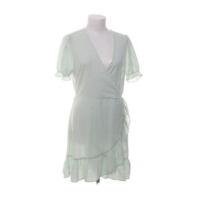 NLY Trend, Wickelkleid, Größe: 38, Printed Wrap Dress, Grün/Weiß/Mehrfarbig #rHi