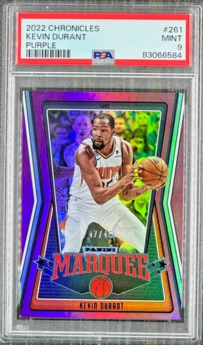 2022 Panini Chronicles Basketball Purple Kevin Durant #261 PSA 9