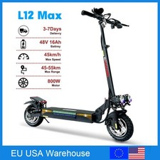 Fashion 48V 13AH 16AH 10" Off-road Tires 800W Motor Folding Electric E Scooter