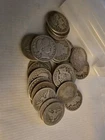 Barber Quarter Lot of 30 Coins Mixed Years 90% Silver