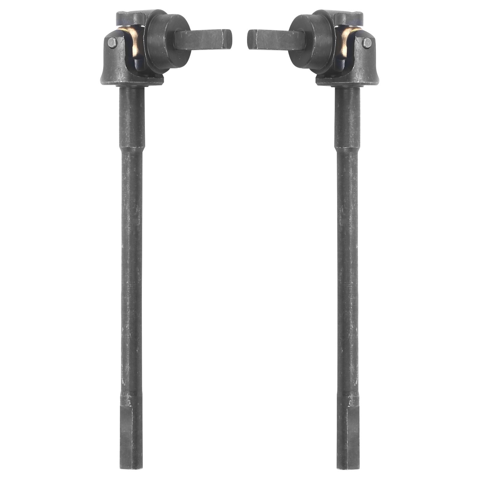 2pcs RC Hardened Steel Front Universal Driveshaft For Axial Capra 1.9 UT LW
