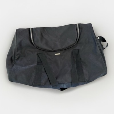 Giorgio Armani Frangrances Black Canvas Duffel Bag #10