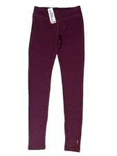 $115 Smartwool Women's Thermal Merino Base Layer Bottom- Black Cherry - Small