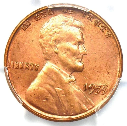 1955 Doubled Die Obverse Lincoln Cent 1C Penny DDO FS-101 - PCGS AU Details