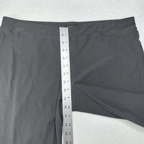 Eileen Fisher Pants Large Washable Crepe Slim Ankle Gray Coastal ContemporaryEUC - Picture 8 of 13