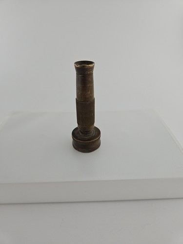 Vintage Solid Brass Garden Hose Nozzle – Knurled Adjustable Sprayer 3 1/4" 