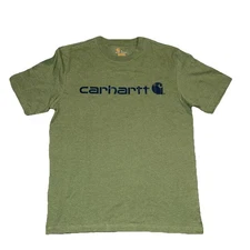 Carhartt Original Fit T-Shirt Men’s Size Medium Short Sleeve Green Logo Spellout