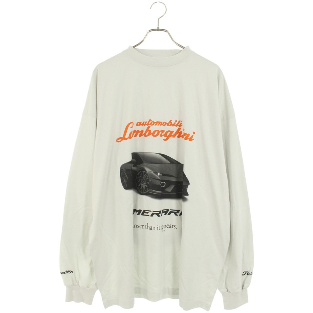 Balenciaga 25AW 835839 TSVP9 Lamborghini Logo Print Long Sleeve Top Men's 4 Used thumbnail 2
