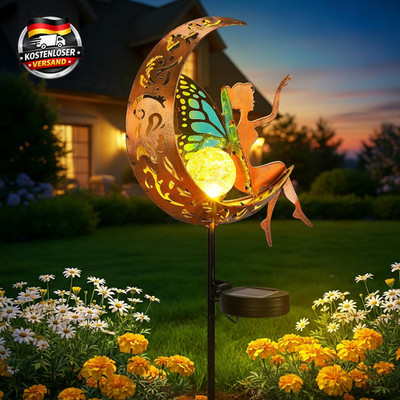 Solar Gartenlicht für außen, Wasserfest, hängend, mit automatischem Ein-Ausschal