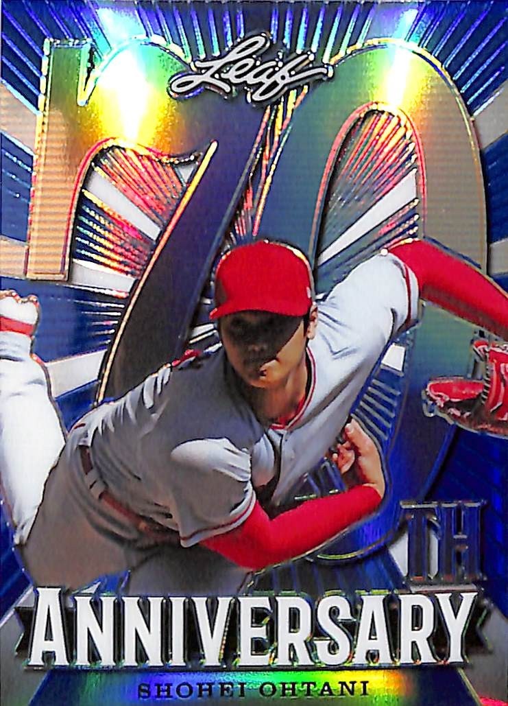 2018 Leaf Shohei Ohtani 70th Anniversary Rookie RC Blue /50 Angels 