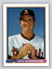 1991 Bowman - Jeff Richardson #198 (RC) California Angels Baseball Card