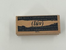 OTC Love Definition Wood Mounted Rubber Stamp
