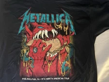 METALLICA SHIRT LARGE PHILADELPHIA EAGLES SUPER BOWL SQUINDO 72 SEASON 5/23/2025
