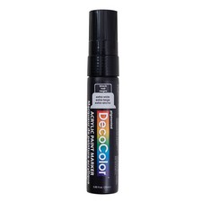 Single Black Decocolor Paint Marker Pen Extra Broad Line Point 1/2" Tip Water