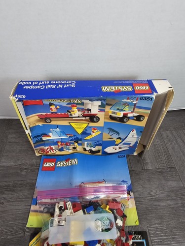 Lego System SET 6351 Surf n ́ Sail Camper Van 1992 173 Teile Fehlteile - Bild 3 von 6