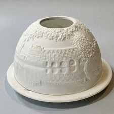 Bernardaud Limoges Biscuit Porcelain Candle Holder –Château de Chambord – France