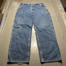 Carhartt B13 DST Loose Original Fit Carpenter Jeans Mens 36x34 33 Blue Denim