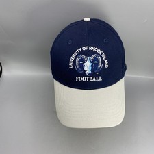 NCAA Rhode Island Rams Football Hat Mens OSFM Blue Gray Performance Hook & Loop