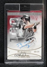 2017 Topps Luminaries Home Run Kings Red 2/10 Buster Posey #HRK-BP Auto 0b0