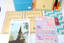 Lot Songbooks Sheet Music Vintage 93911 Piano Organ Voice