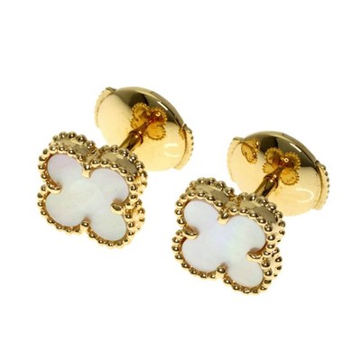 Van Cleef & Arpels  Sweet Alhambra earring K18 Yellow Gold  Ladies [Used]