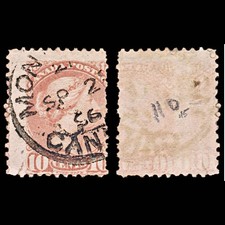 5766 Canada SG110 10c Carmine-Pink 1891. Sc#45b Mi31cA Used. C£45