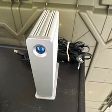 LaCie 1TB External Hard Drive USB FireWire Neil Poulton Design w/ Power Cable