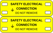 Cable Identification Tag Marker - Safety Electrical - Do Not Remove - 2 Per Card