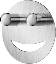 Smiley Face Sponge Holder for Kitchen Sink | Stainless Steel Sink Caddy, Scrub D
